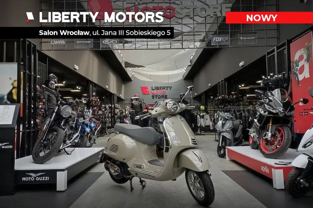 Vespa GTS 125 Nowy - zarejestrowany - SUPER CENA // Liberty Motors Wrocław