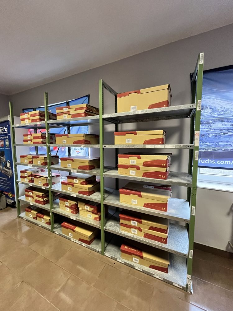 Regał magazynowy GEMAC bardzo solidny 3m x 2,4m x 0,4m