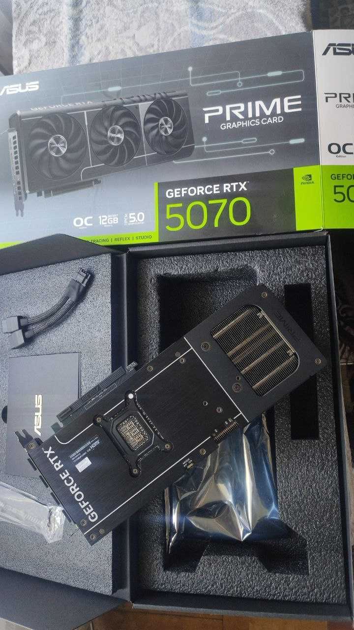 RTX 5070 Asus ≈ як 4070 ti/RX 9700, в ігровий ПК з ryzen/intel 5/7/9
