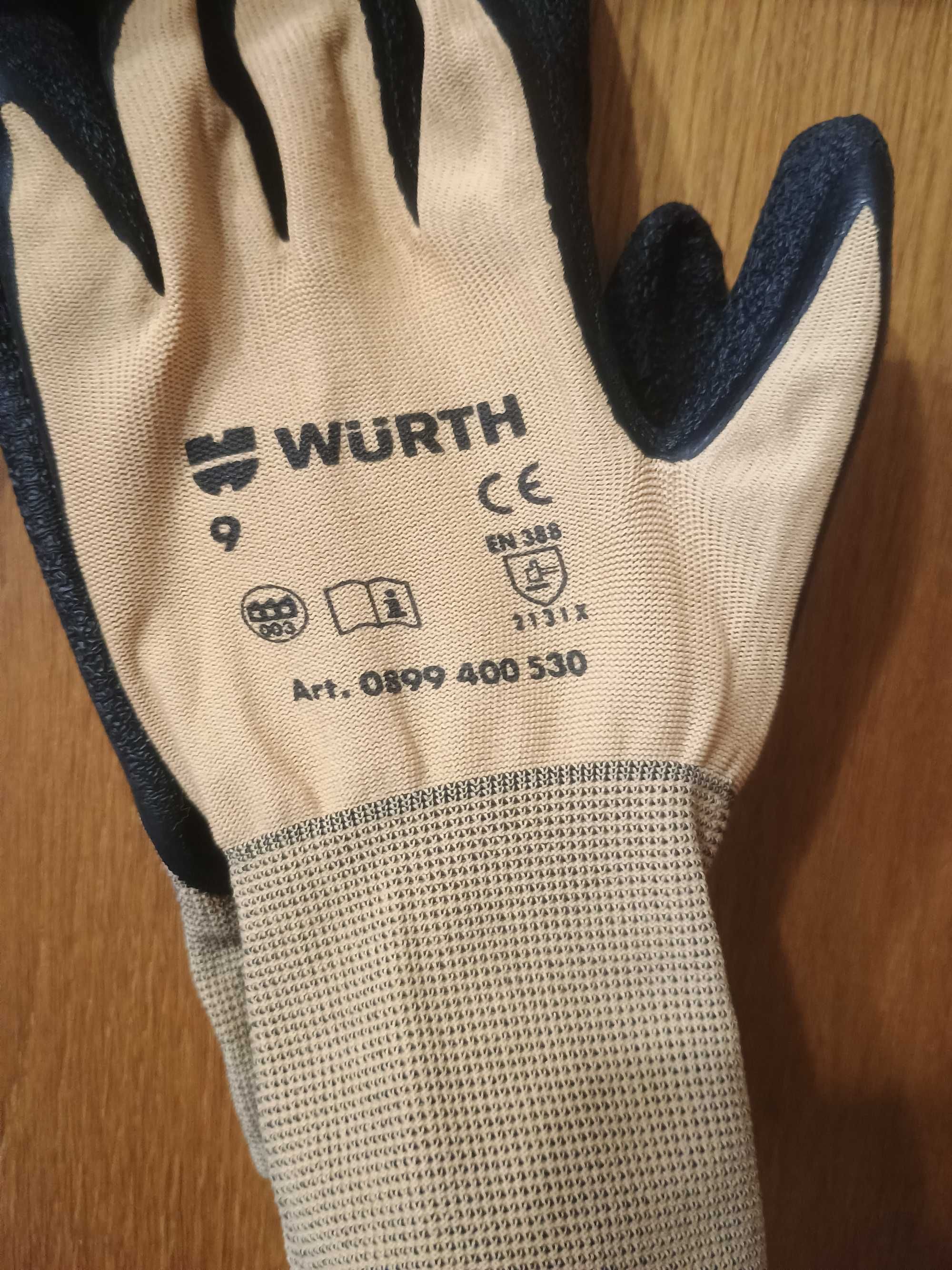 Рукавиці / перчатки робочі WÜRTH 9 M/L. Art. 0899 400 530 / 0899408209