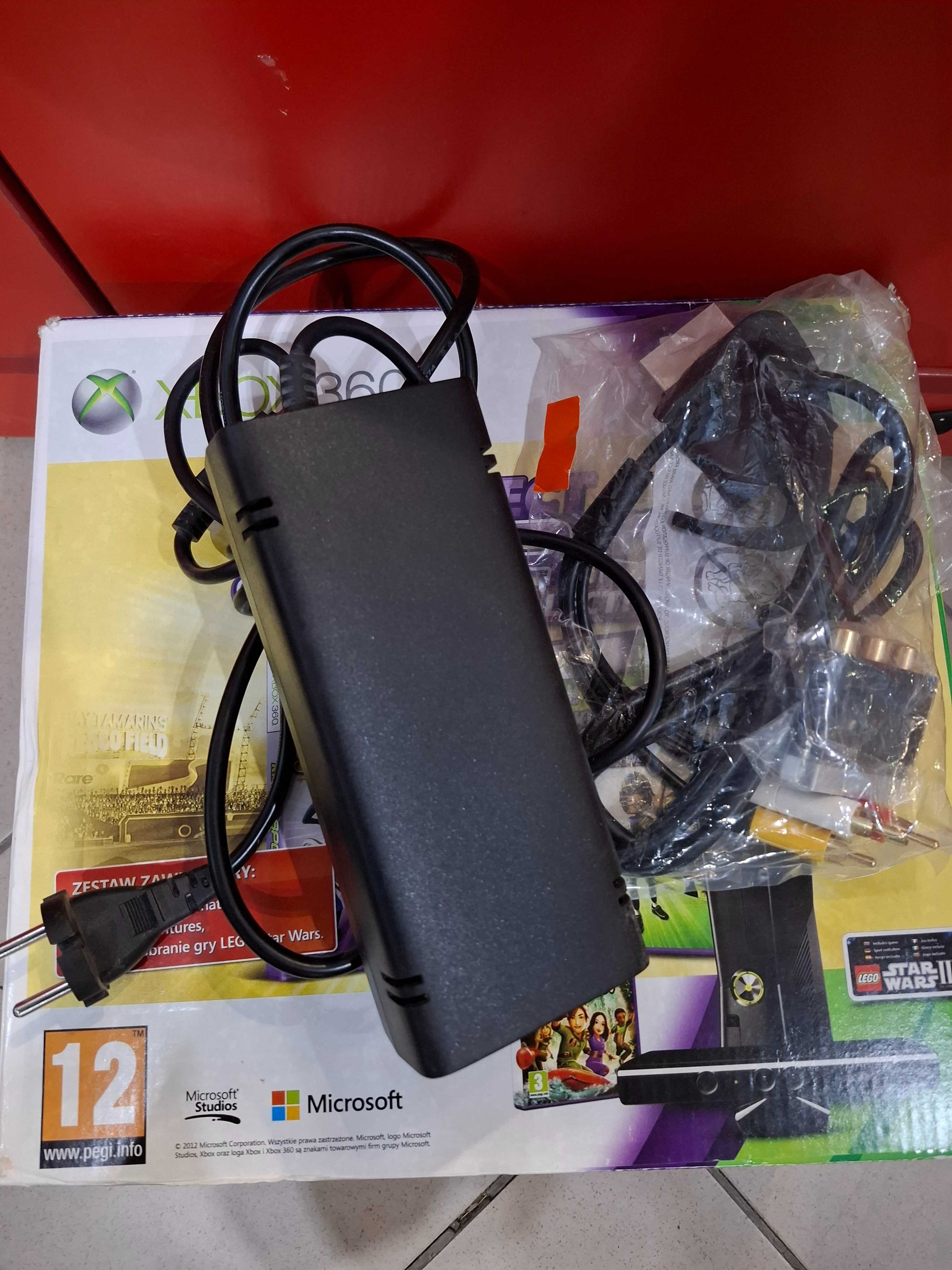 Konsola Xbox 360 S 320GB 2 pady KINECT pudełko model 1439