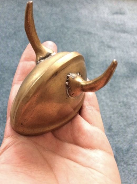 Латунный шлем,декор