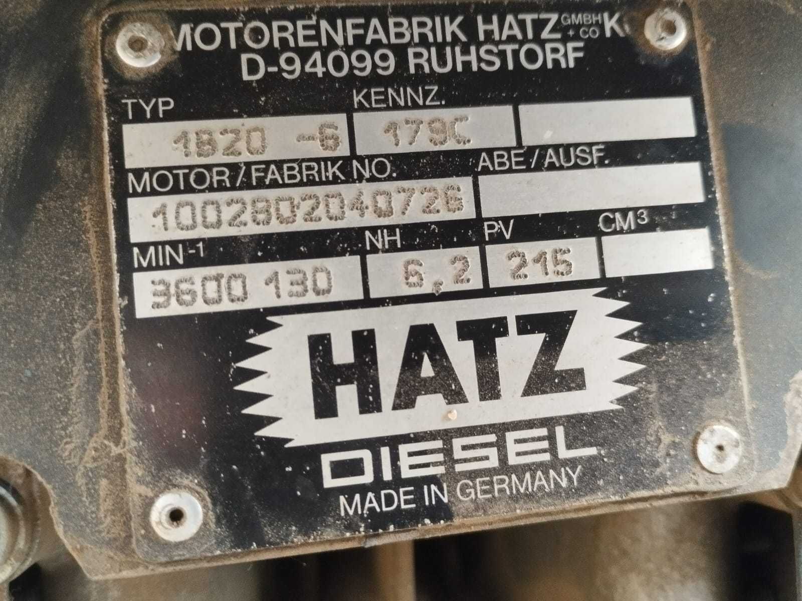 Silnik HATZ 1B20 zagęszczarka walec agregat sprawny  ze sprzęgłem
