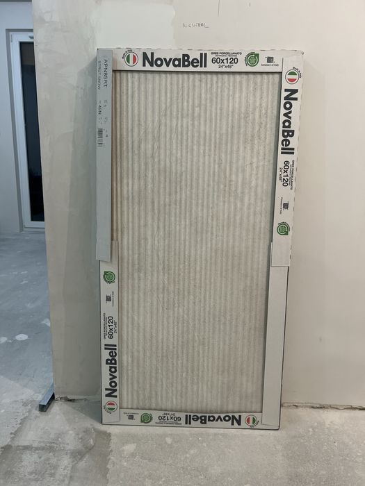 Płytki kafelki Dekor Aspen Snow Grooves 60x120 Novabell