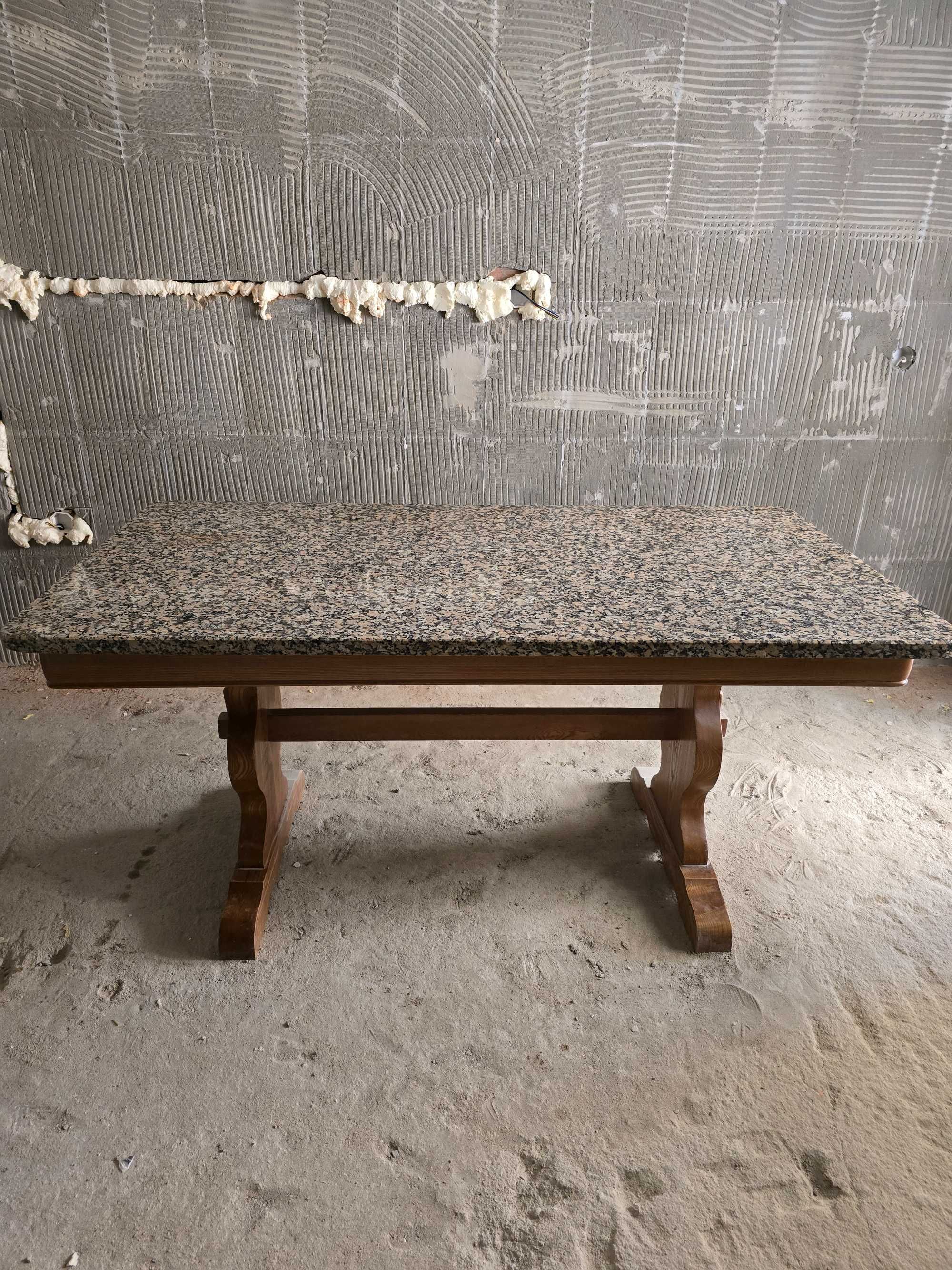 Mesa granito + 6 cadeiras