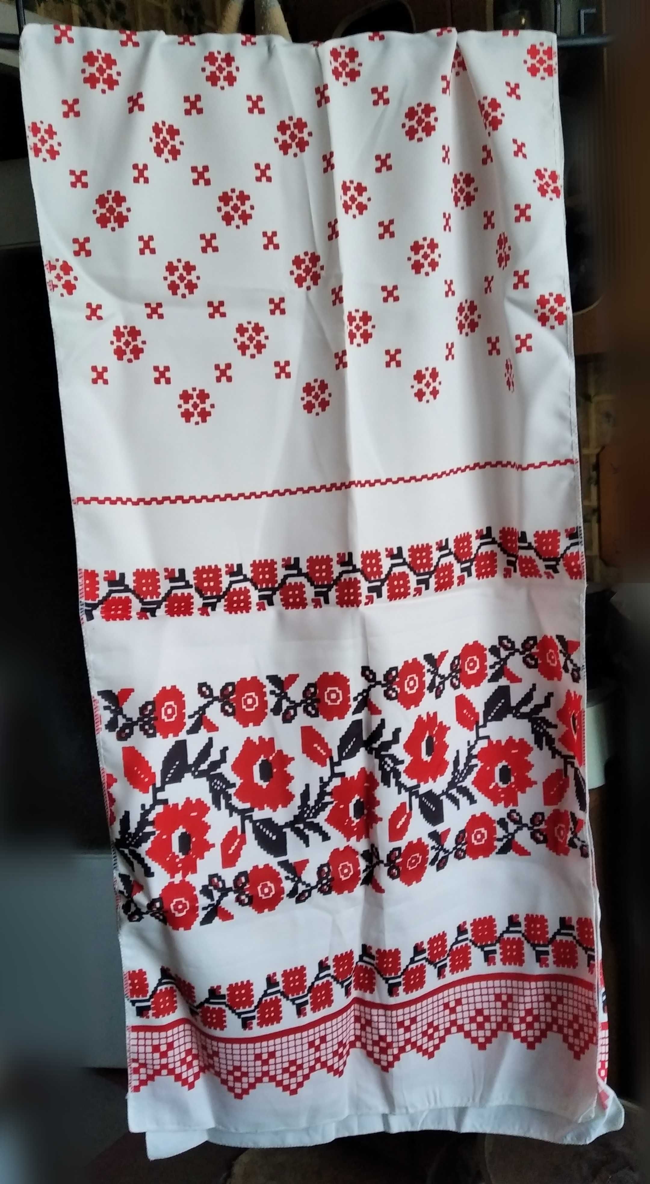 Рушники шёлк птицы цветы полотенца украинские