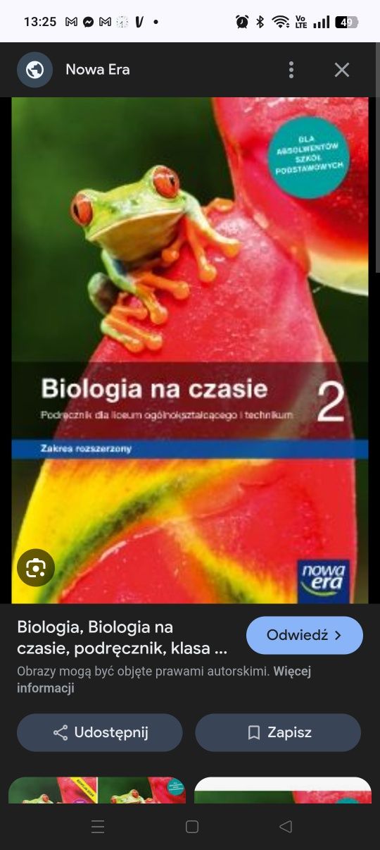 Podręcznik do biologii 2 , zakres rozszerzony