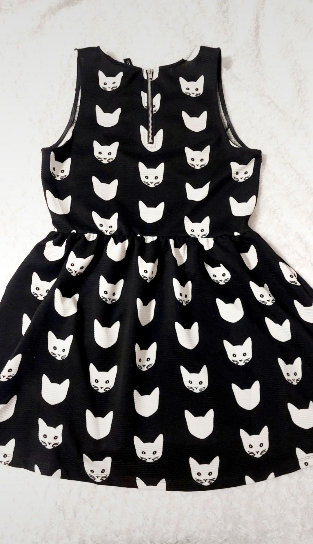 Krótka sukienka w koty kotki H&M S / M