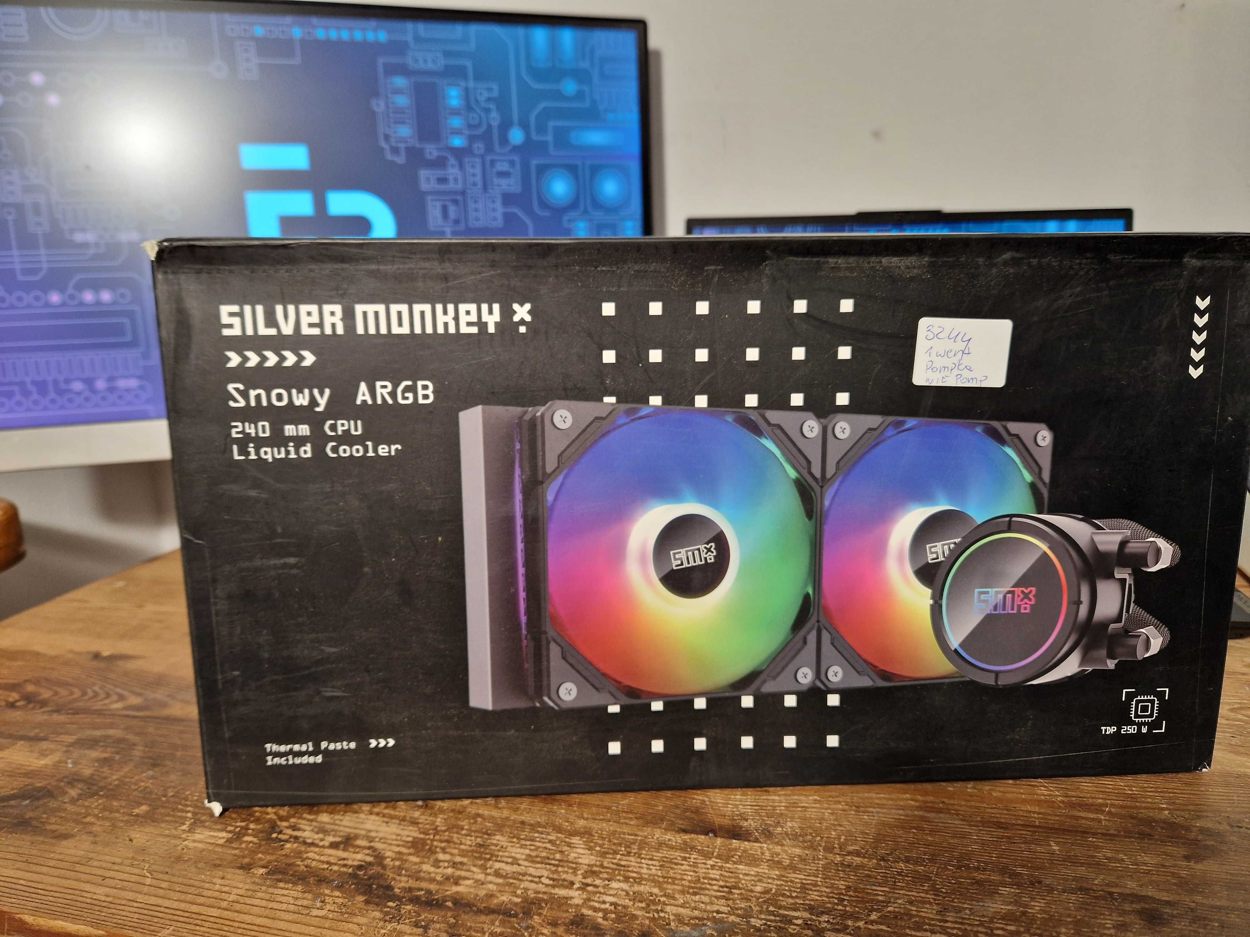 Chłodzenie wodne Silver Monkey X SNOWY ARGB 240 (3244)