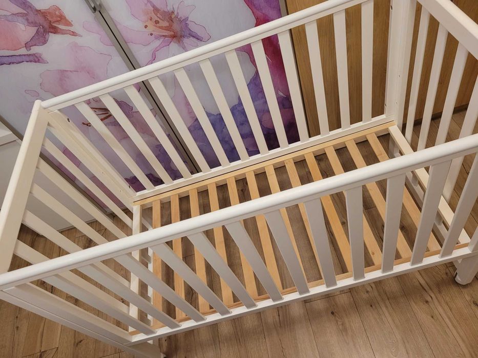 Łóżeczko Veres LD13 white 120x60 cm materac Hilding dobranocka