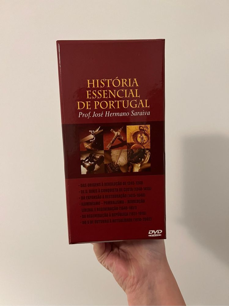 Caixa de 6 DVDs História Essencial de Portugal