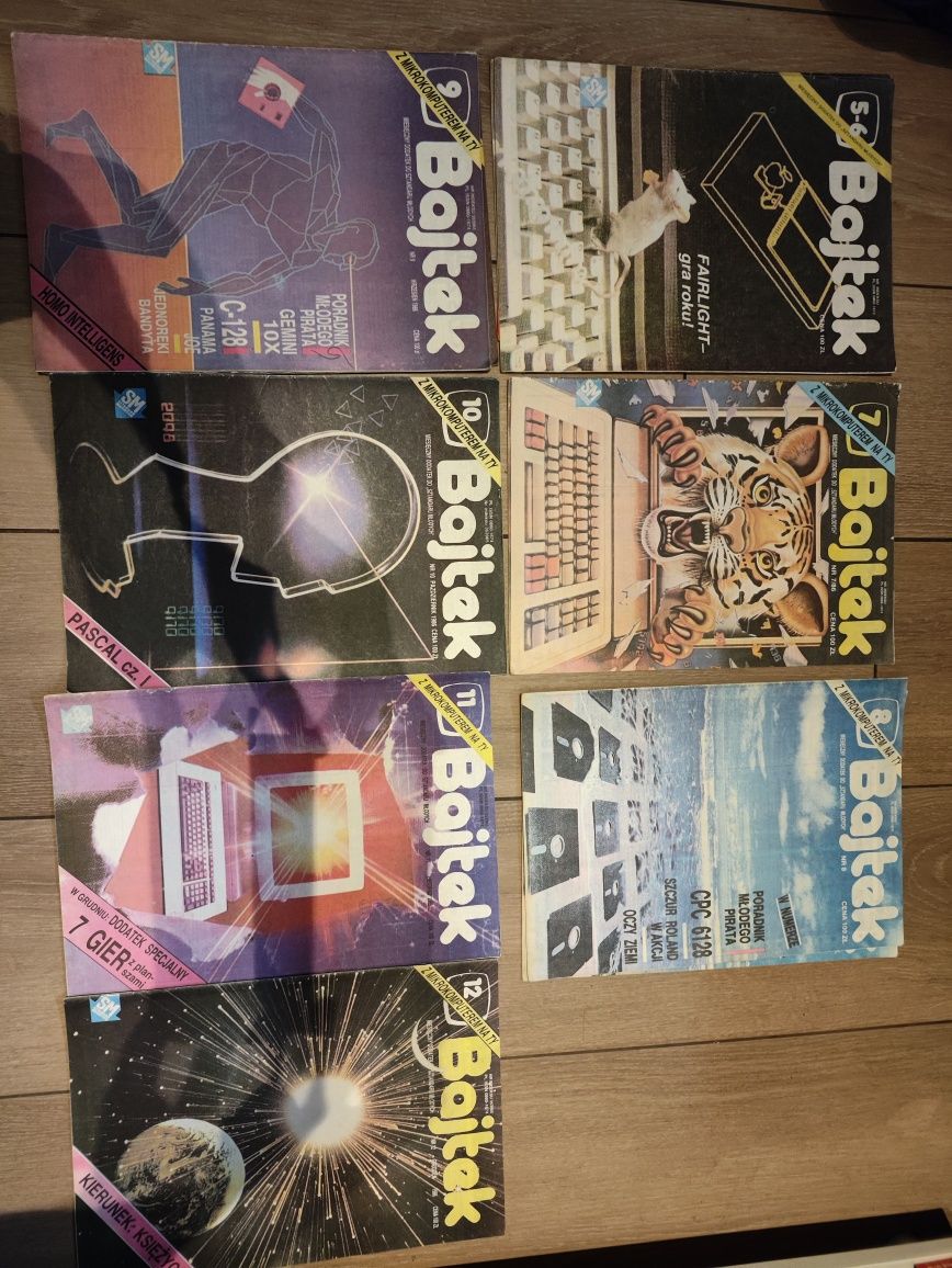 Czasopismo komputerowe Bajtek - roczniki 1986-89