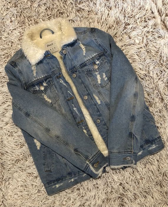 Джинсовка на меху тепла джинсова куртка теплая джинсовка