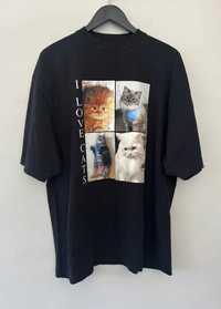 Balenciaga I Love Cats distressed T shirt