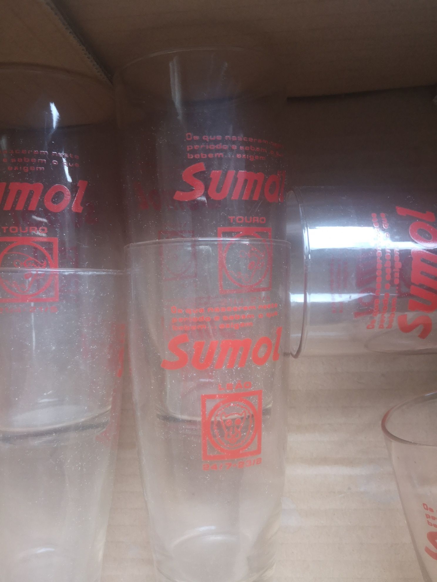 11 copos sumol vintage