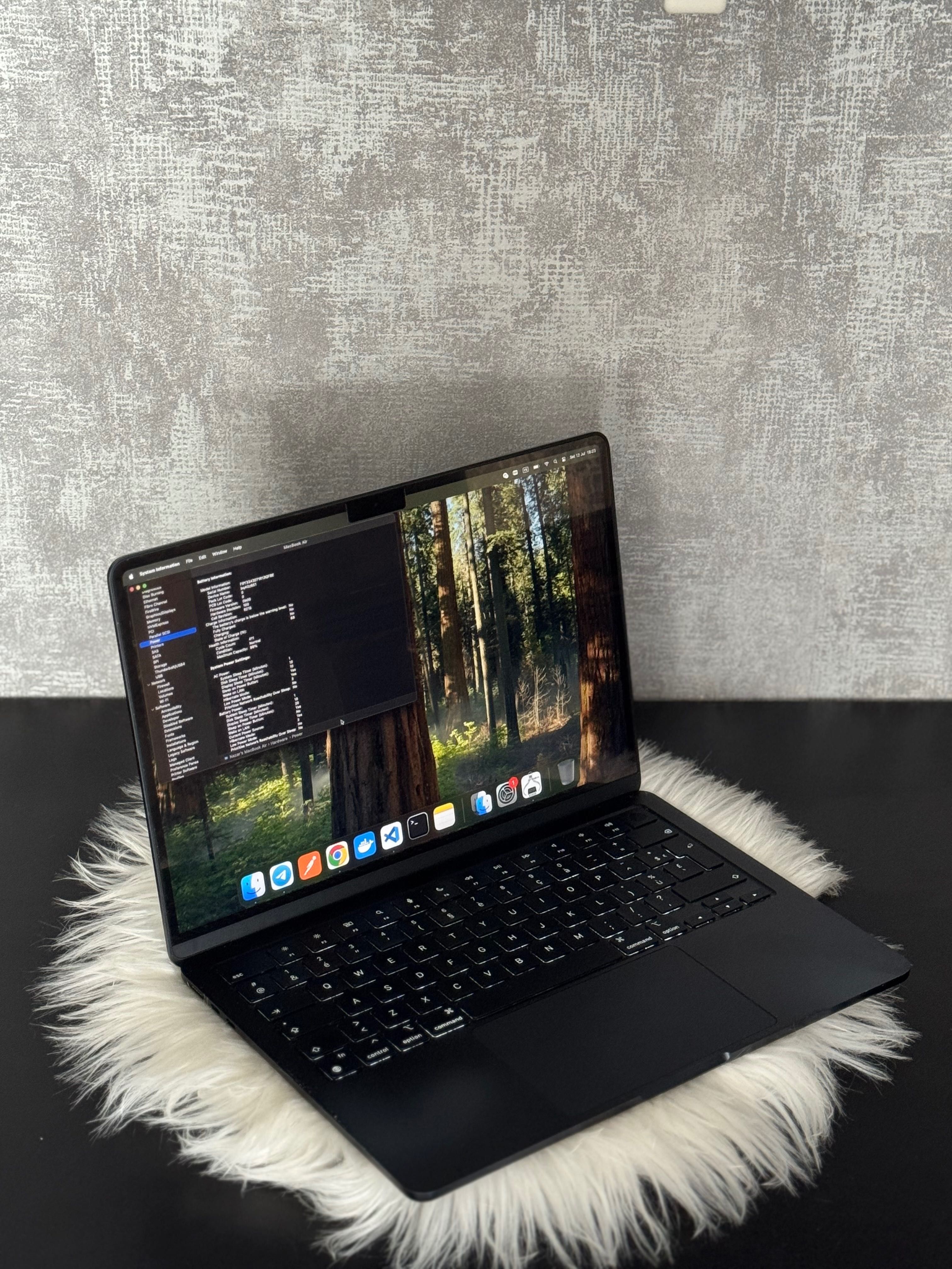 MacBook Air 13.6" (M2, 2022) • 8 ядер • 8 ГБ RAM • SSD 256 ГБ