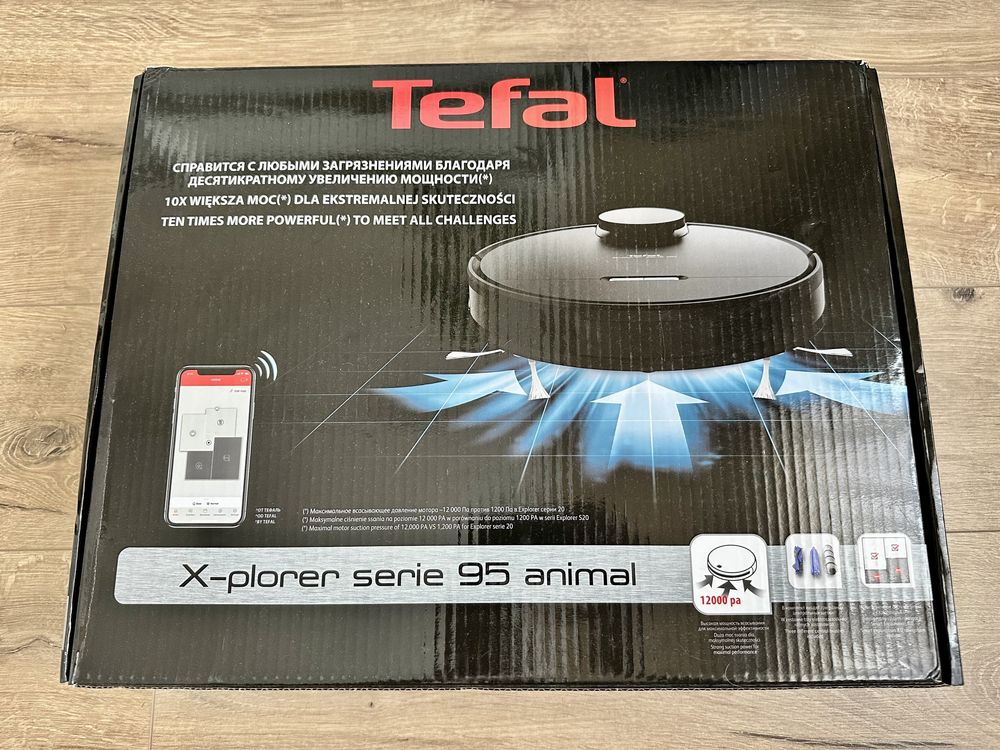 TEFAL Xplorer S95 RG7975 robot sprzątający, mało używany