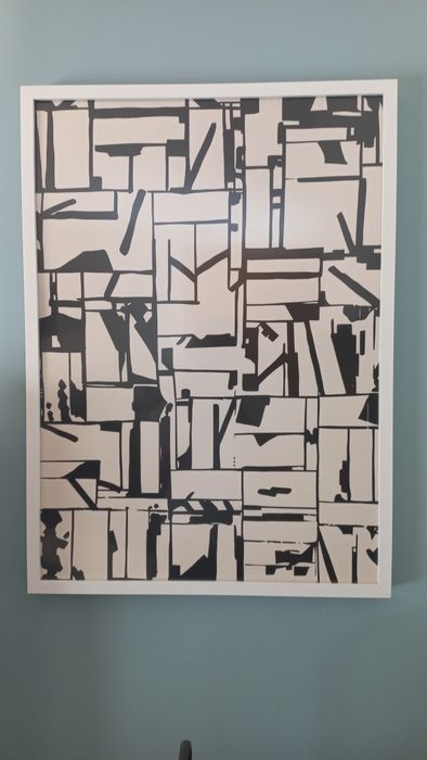 Quadro moldura branca