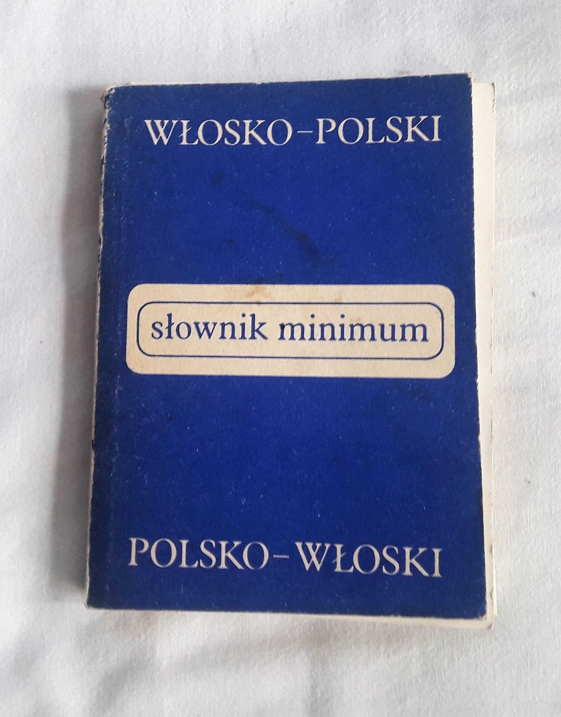 Książka. Słownik minimum polsko- włoski.