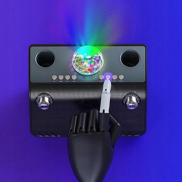 Karaoke Zestaw Głośnik Kula Disco 2x Mikrofon
