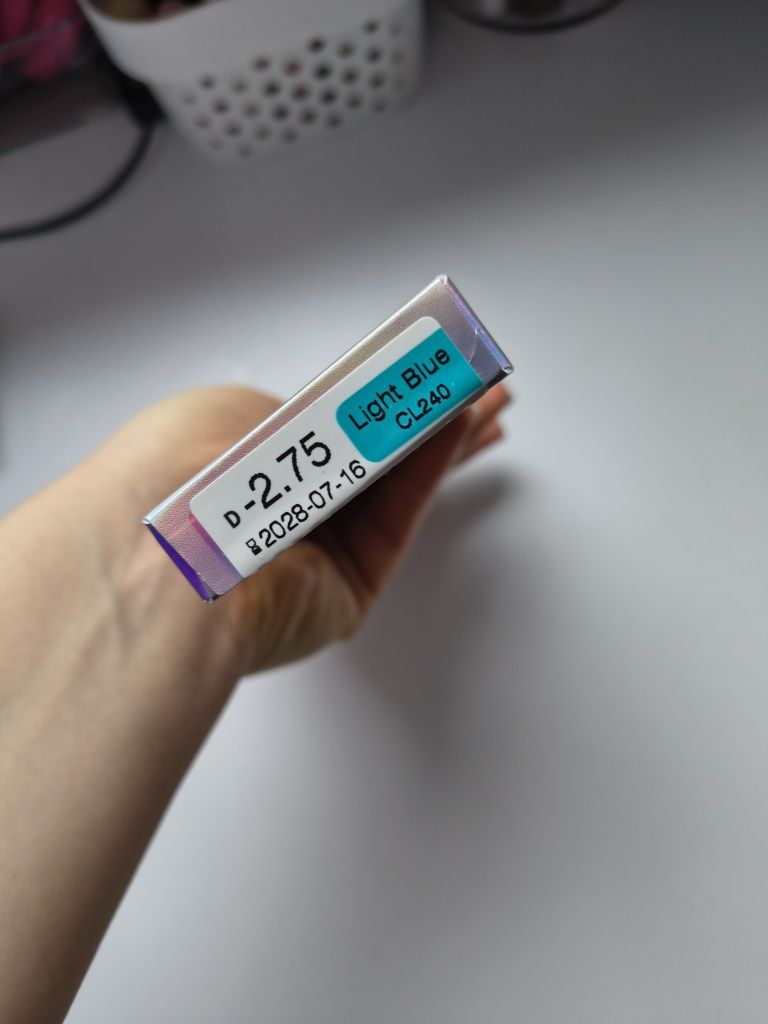 9 szt. Soczewki kolorowe clear color day light blue - 2,75