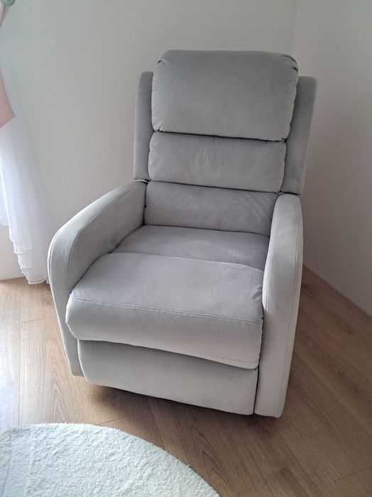 Fotel szary, rozkladany