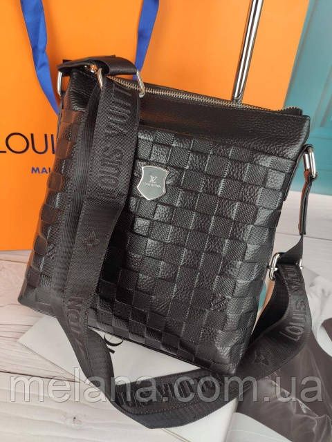 Кожаная мужская сумка Louis Vuitton Луи Витон ЛВ