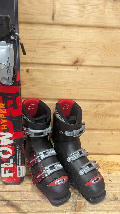 ZESTAW narty Elan 130 cm + REGULOWANE buty Roces 22- 25,5 cm(752)