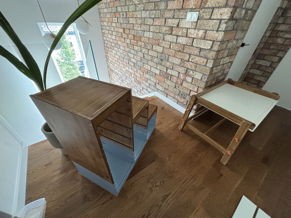 Regał Ikea trofast + biurko Ikea Flisat