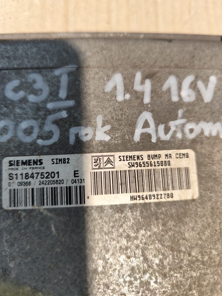 Sterownik skrzyni biegów automatycznej Citroen C3 I 1.4 16 v