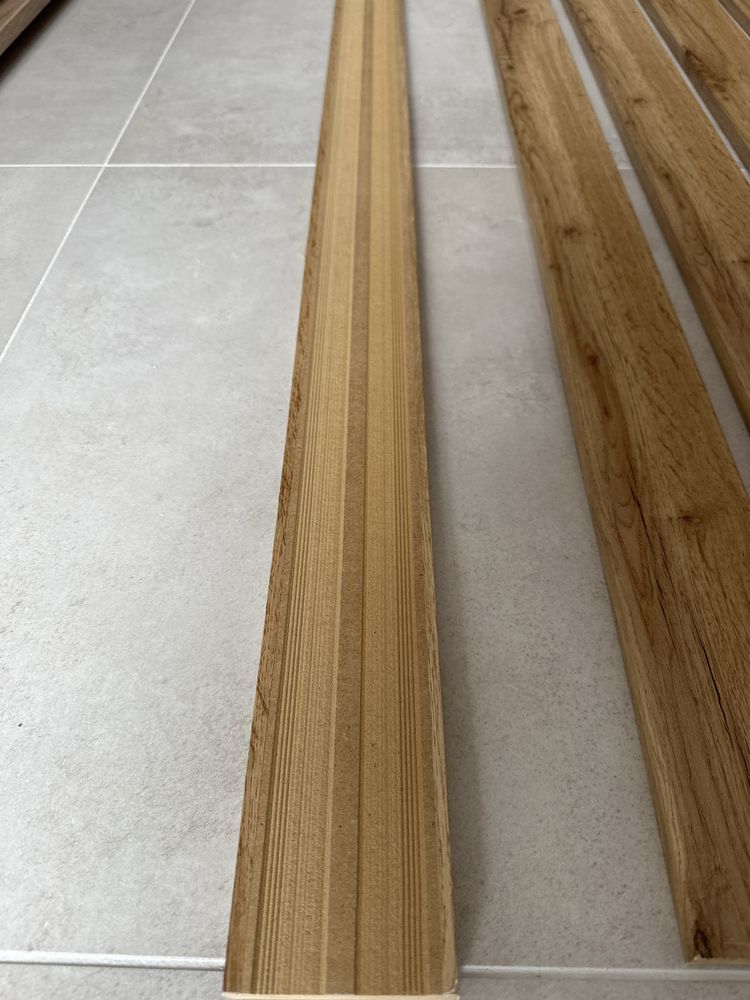 Lamele PREMIUM Deska lamelowa na sciane 80x16 mm KOLOR Dąb WOTAN 7 szt