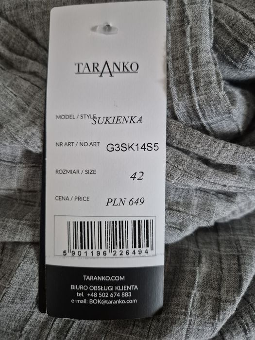 Sukienka Taranko rozm 42 40 NOWA