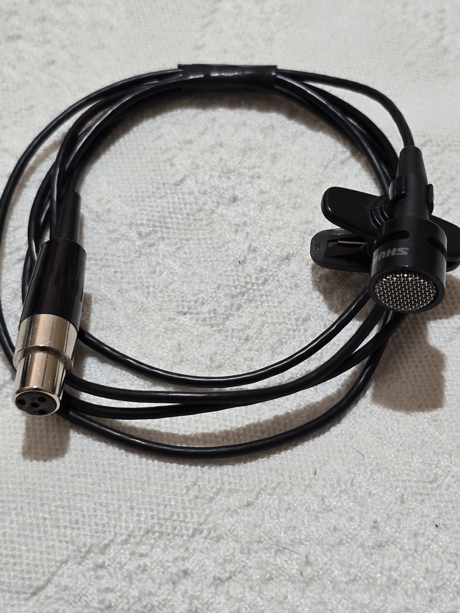 microfone de condensador shure de lapela