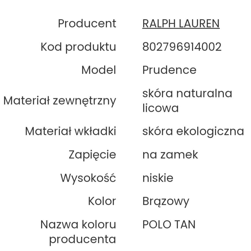 Botki Lauren Ralph Lauren rozmiar 40