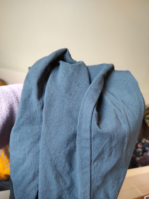 Ocieplane bawełniane spodnie z gumką w pasie