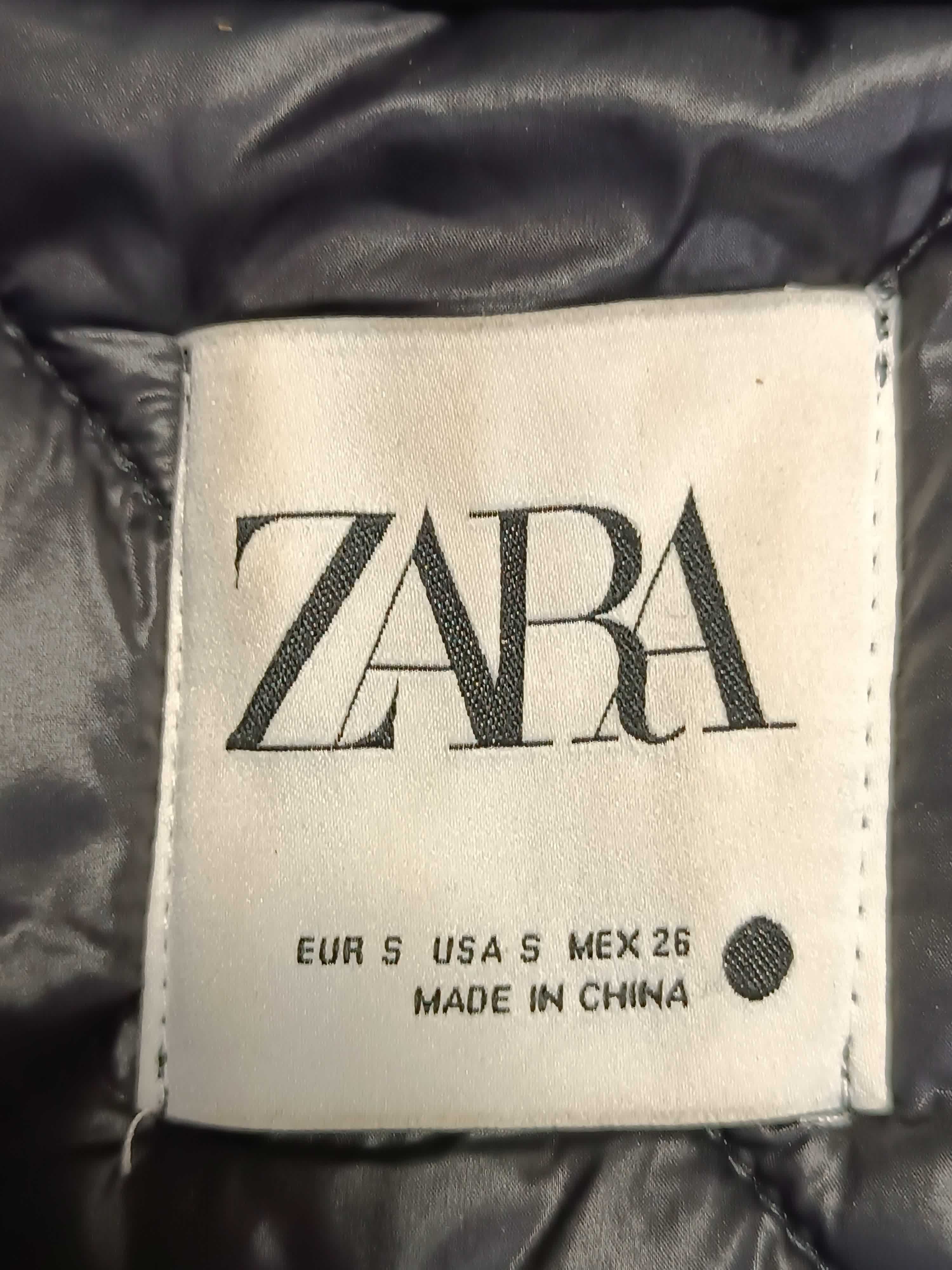 Kurtka zimowa damska Zara, r. S, z kapturem