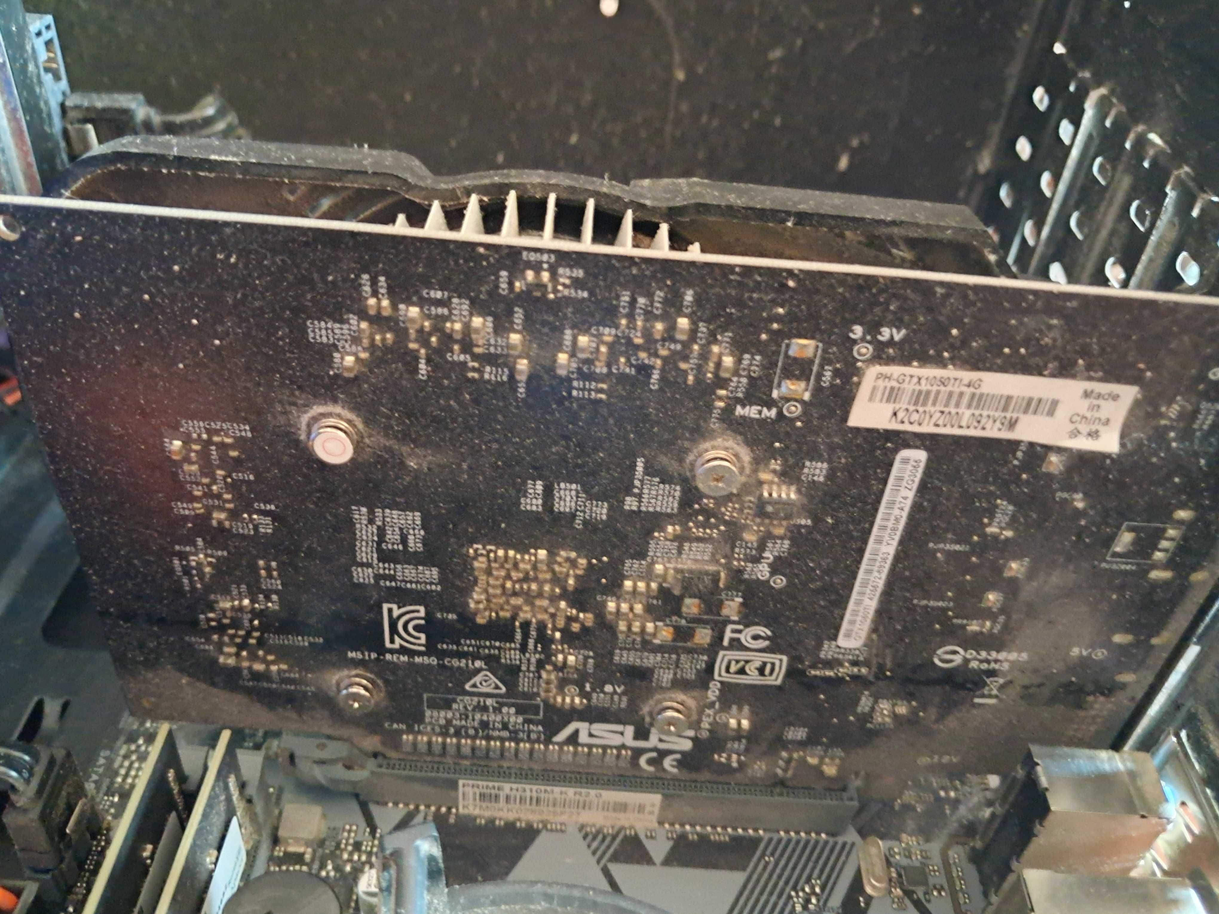 ASUS GeForce 1050 ti 4GB video, видеокарта Асус игровая бюджетная DDR5