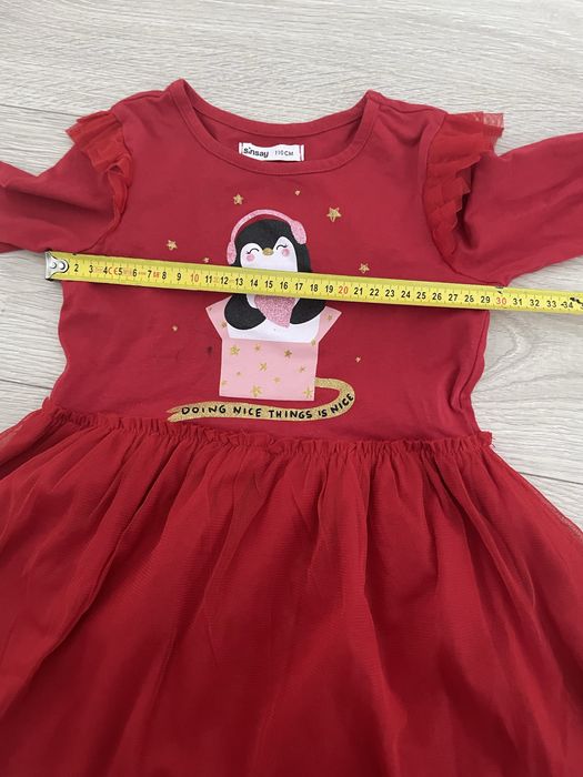 Sukienka czerwona święta Sinsay 110