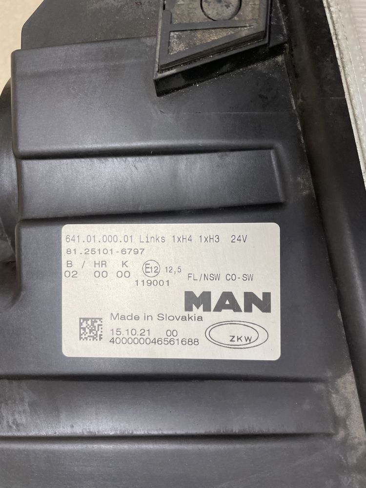 Противотуманная Фара MAN 81.25101-6797, Противотуманка MAN TGX TGA