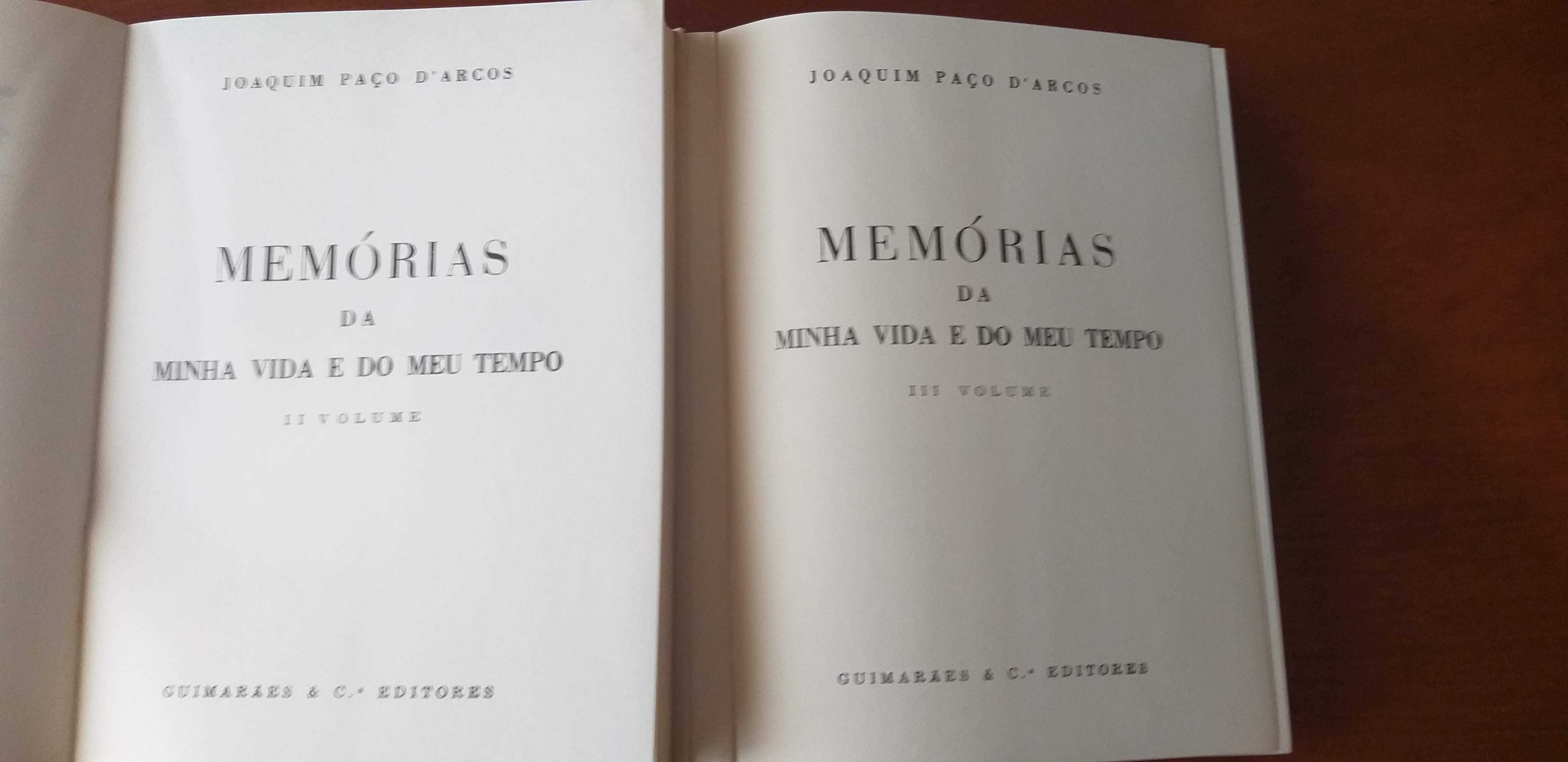 Joaquim Paço D'Arcos, Memórias da minha vida e do meu tempo, II e III