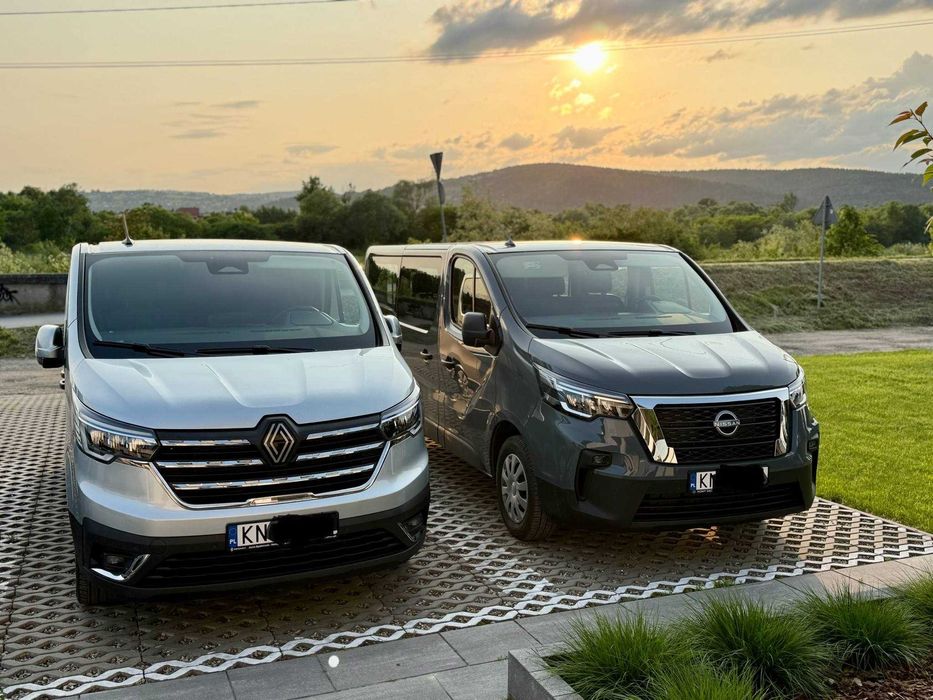 Wynajem busa 9 osobowego Nissan Primastar 2025r, Reanult Trafic 2025r.