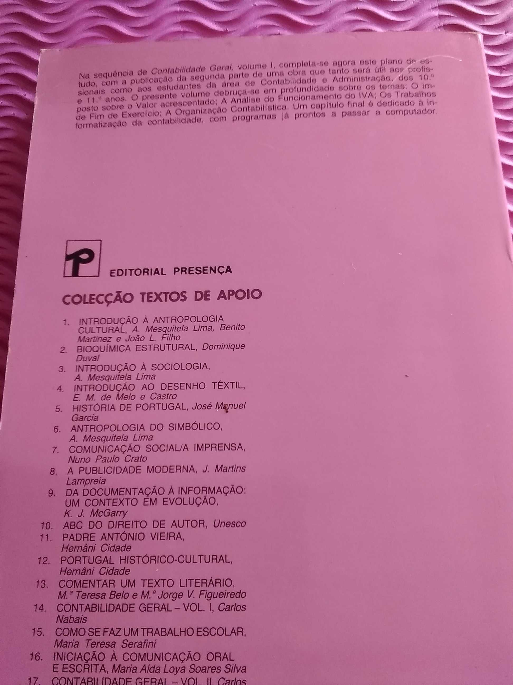 Contabilidade geral - volume II de Carlos Nabais