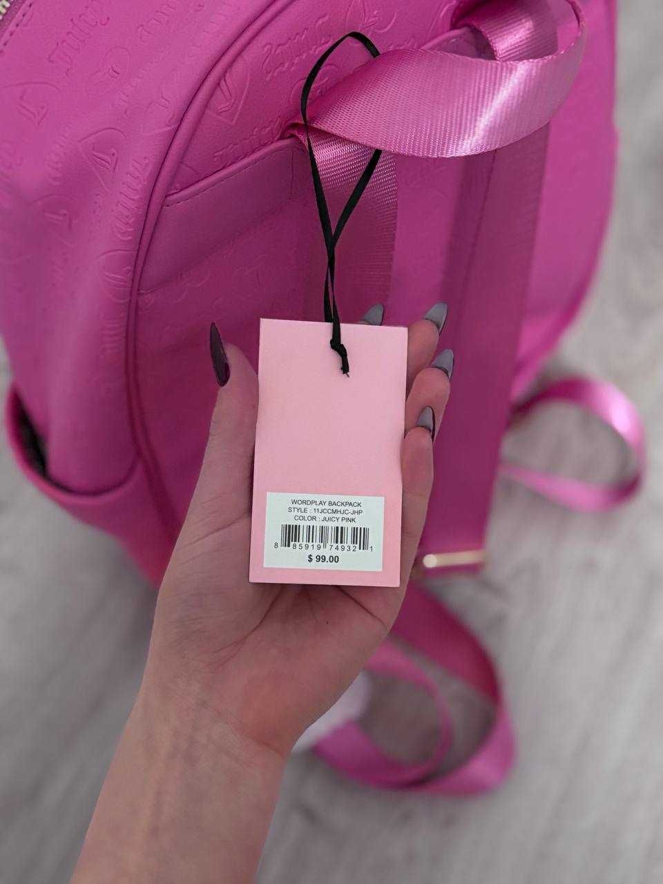 Рюкзак оригінальний шкіряний Juicy Couture pink новий привезений з Аме