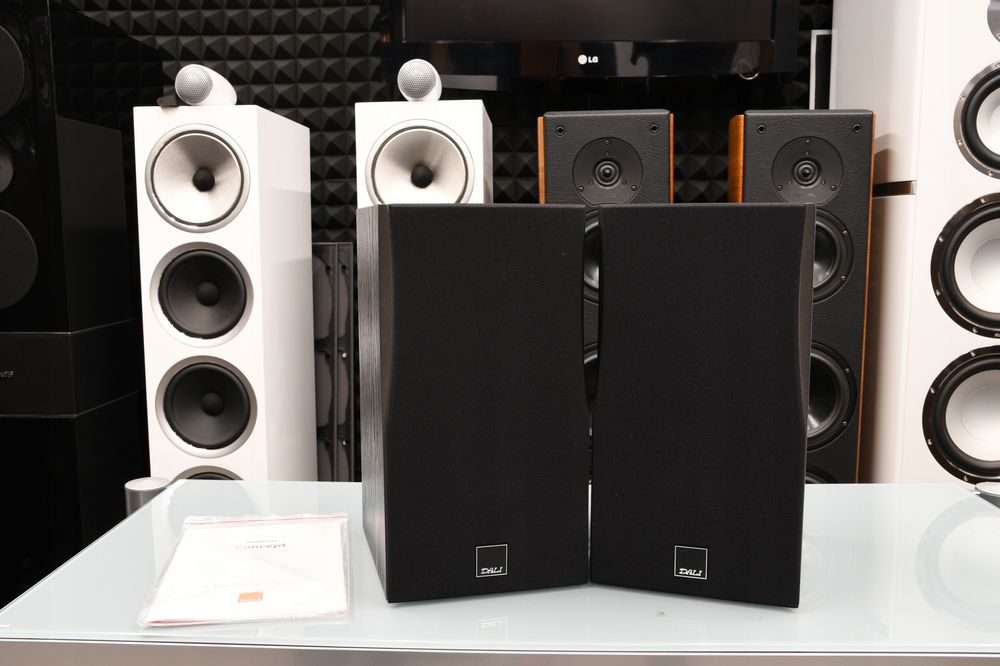 kolumny głośniki ścienne surround Dali Concept 1 do dolby Atmos czarne