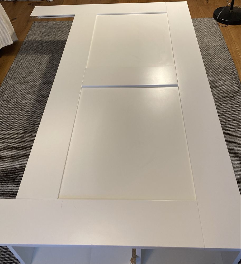 BRIMNES wezgłowie, płyta szczytowa, półki, biały, 160 cm