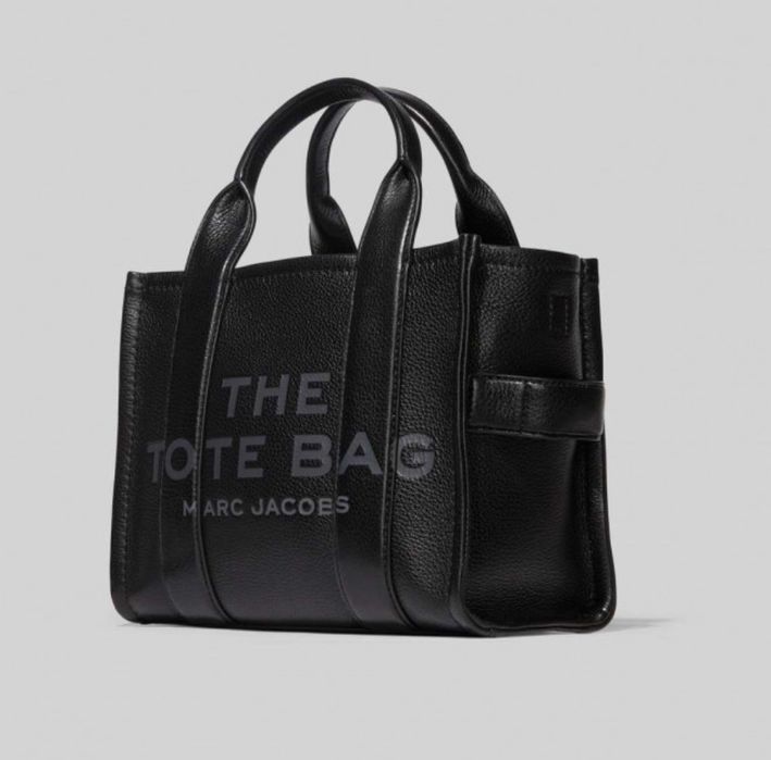 Marc Jacobs The Leather Medium Tote Bag Black