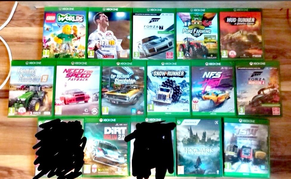 Gry na konsole Xbox One Series X Forza motorsport Hogwart dziedzictwo