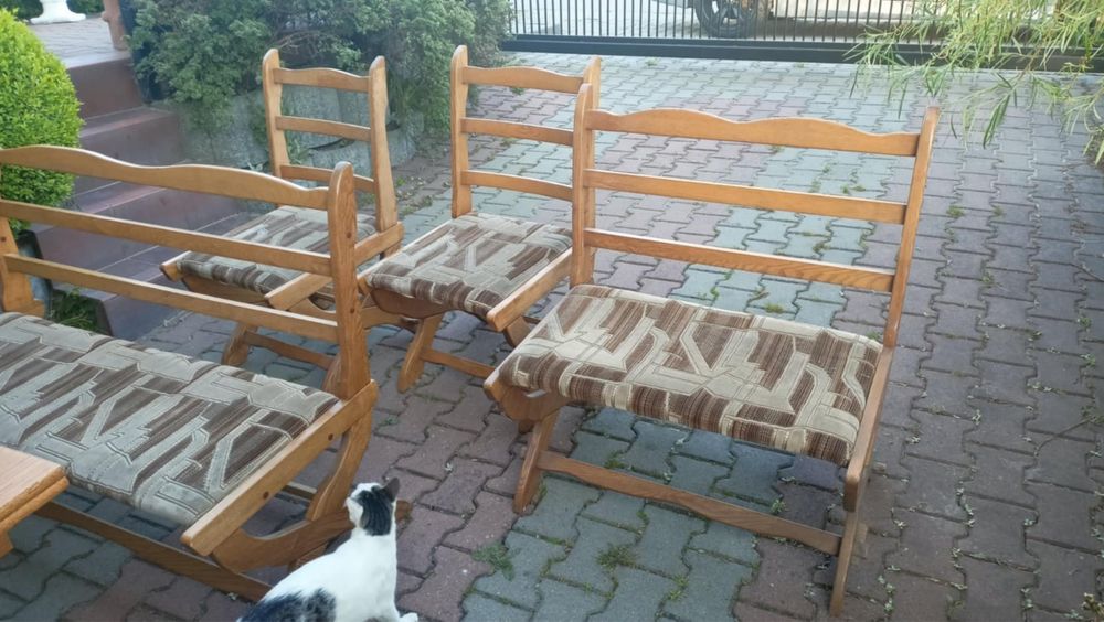 Zestaw mebli do kuchni krzesła stół drewniany krzesło kuchenne meble
