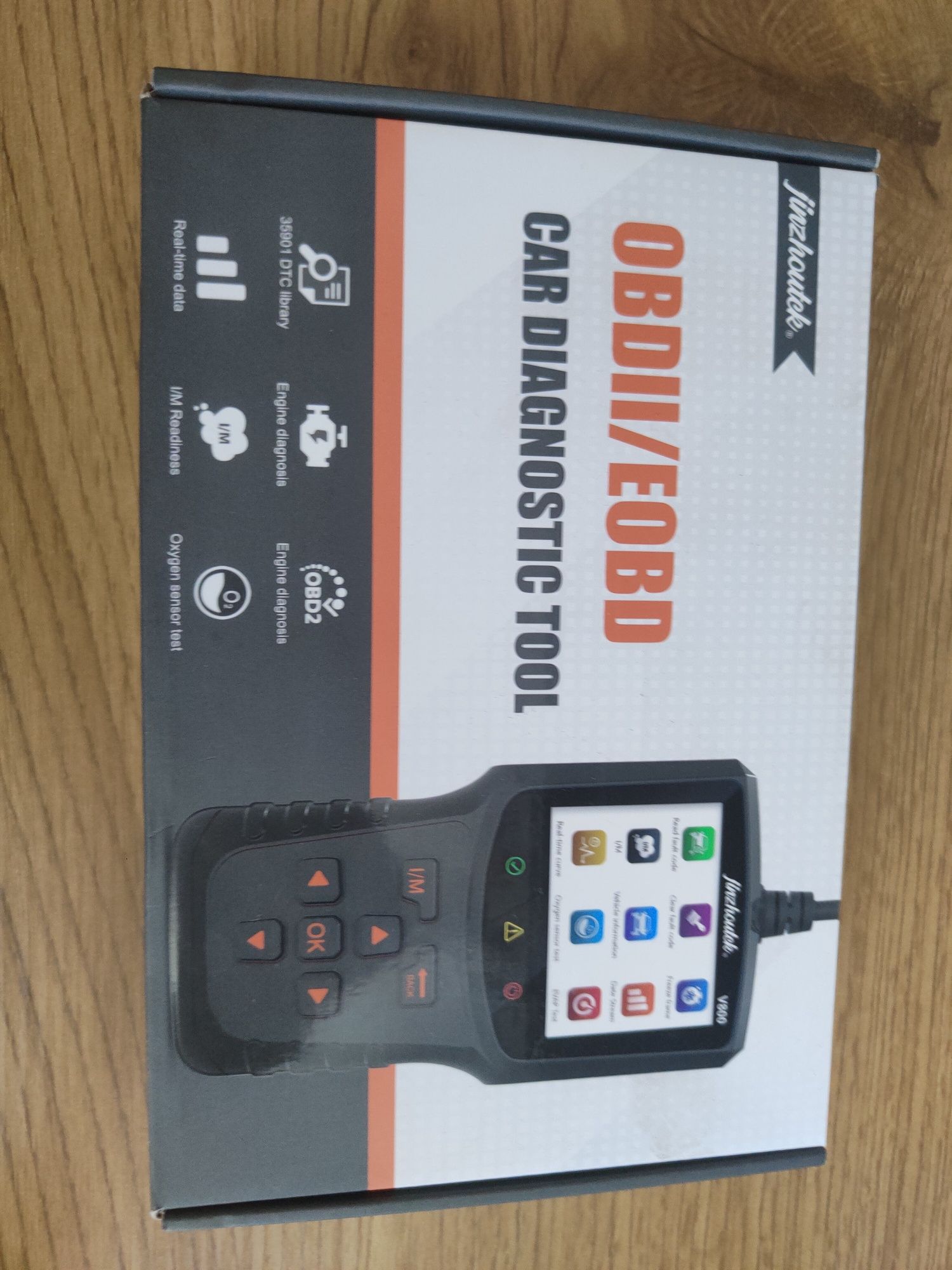 OBD2 skaner narzędzie diagnostyczne do odczytu kodów test v800