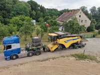 Transport kombajnów claas, new holland, John deere